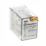 FINDER 230VAC 14 pin 4PDT miniature industrial relay for DIN rail socket mounting