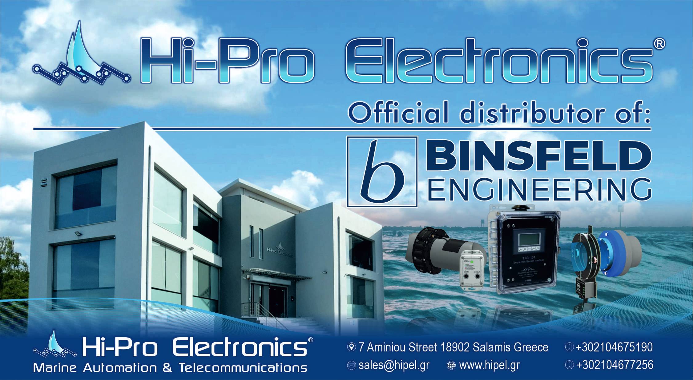 Hi Pro Electronics official Binsfeld distributor in Greece