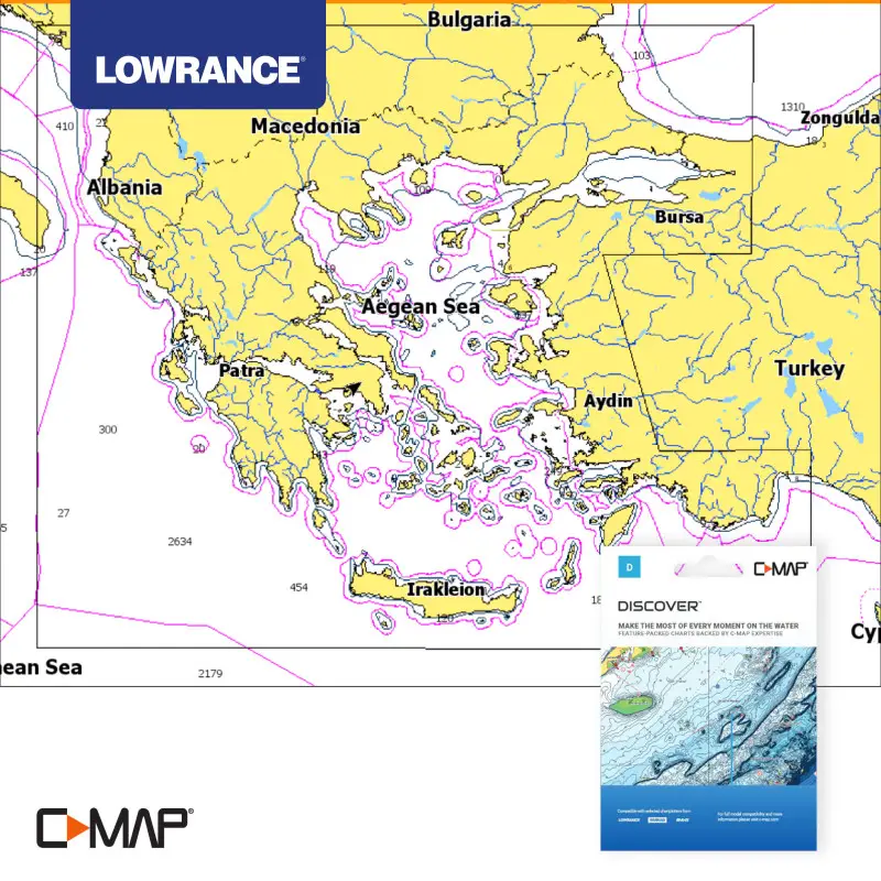 C-MAP DISCOVER Aegean Sea